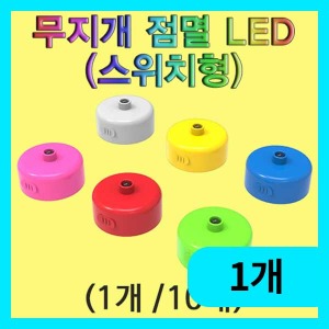 (무지개 점멸 LED(스위치형)-1개) 에듀/과학교구재료