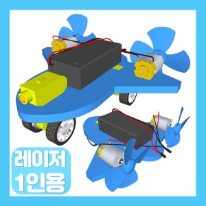 (뉴 듀얼 모터 쌍날개 전동 풍력 비행기 만들기 (레이저형)-1인용) 스팀